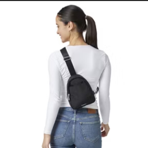 Baggallini Black Double Zip Mini Sling Bag. NWOT - Picture 5 of 11